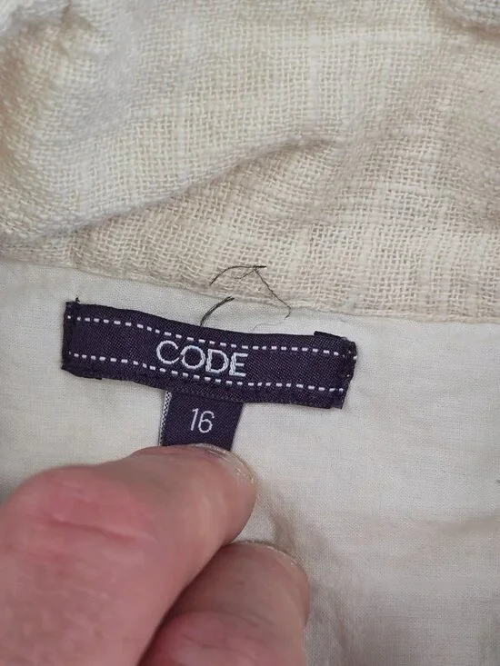 Plaid 100% Cotton Sleeveless Dress & Cropped Button-Up Shirt Top Set 16 XL - Picture 10 of 13